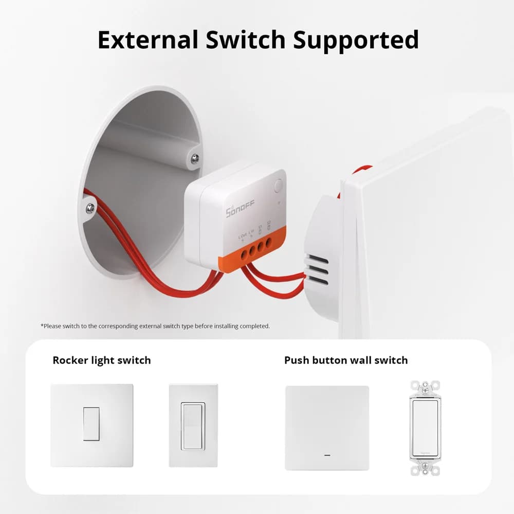 1-10 قطع SONOFF ZBMINIL2 Zigbee 3.0 مفتاح ذكي لا يحتاج سلك محايد حجم صغير تحكم ثنائي الاتجاه عبر EWeLink Google Alexa Alice - 6