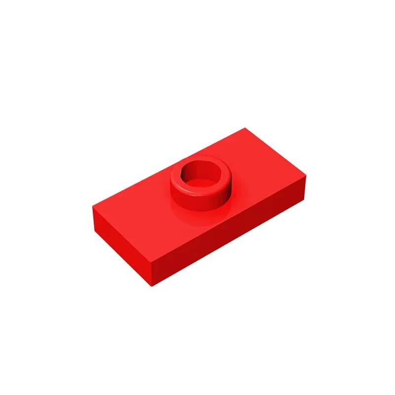 Gobricks GDS-803 PLATE 1X2 W. 1 KNOB compatible with lego 15573 3794 children's DIY Educational Building Blocks Technical - 3