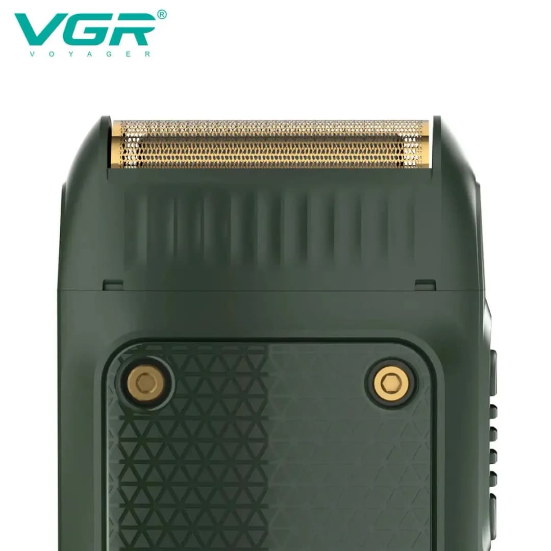 VGR V-353 ماكينة حلاقة احترافية كهربائية محمولة لقص اللحية مع شفرة قابلة للشحن للرجال - 4