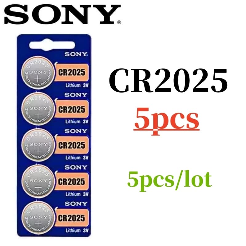 5 قطع بطاريات SONY أصلية: CR2032، CR2025، CR2016، CR1632، CR1220، CR1620، CR2450، CR2430، 371، SR920SW، 377، SR626SW، 364، SR621، 399، SR927SW - 3