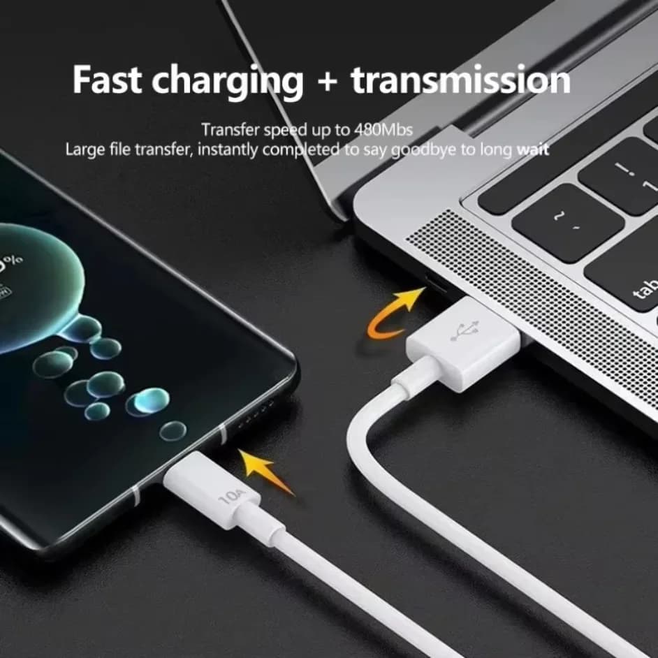 كابل USB نوع C عالمي 120 واط 10A شحن سريع للغاية 1 متر/1.5 متر/2 متر لسلك بيانات Xiaomi Samsung S24 S23 Huawei P70 Honor