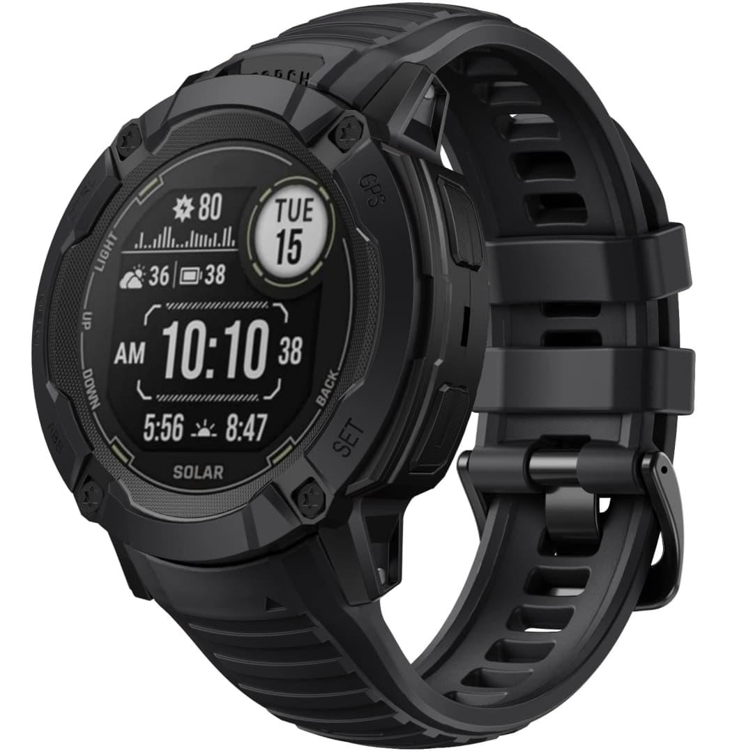 حزام سيليكون جارمين 26mm سهل التركيب لساعة Instinct 2X، سوار مطاطي رياضي - 2