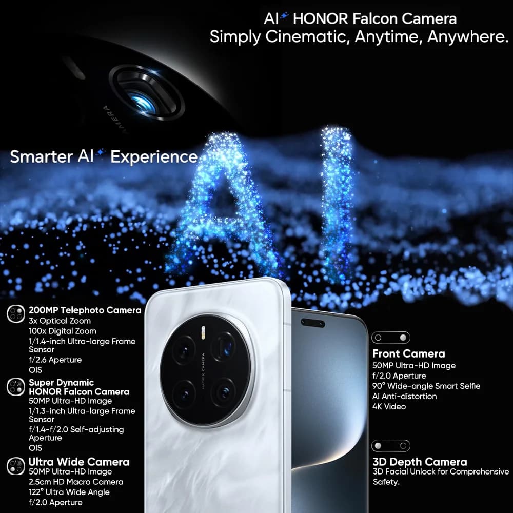 【RU Express】HONOR Magic7 Pro Global Version 5G Smartphone Magic 7 Pro Snapdragon 8 Elite 6.8'' 120Hz OLED Display 100W Charge - 3