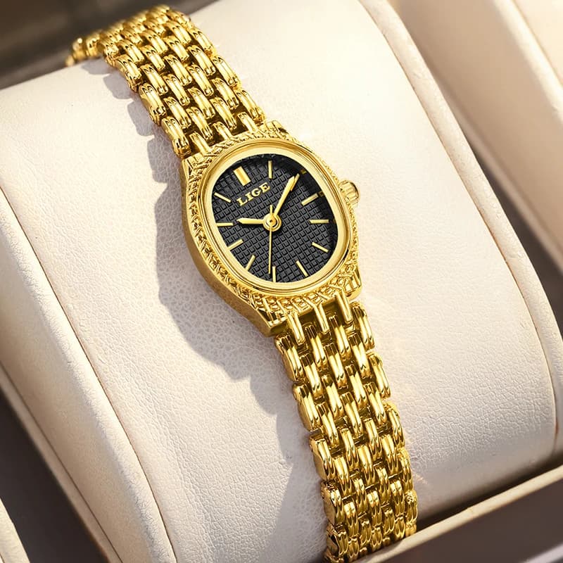 LIGE New Women‘s Quartz Watches Simple Luxury Fashion Elegant Female Wristwatch Waterproof Watch Gift for Girl Relogio Feminino - 3