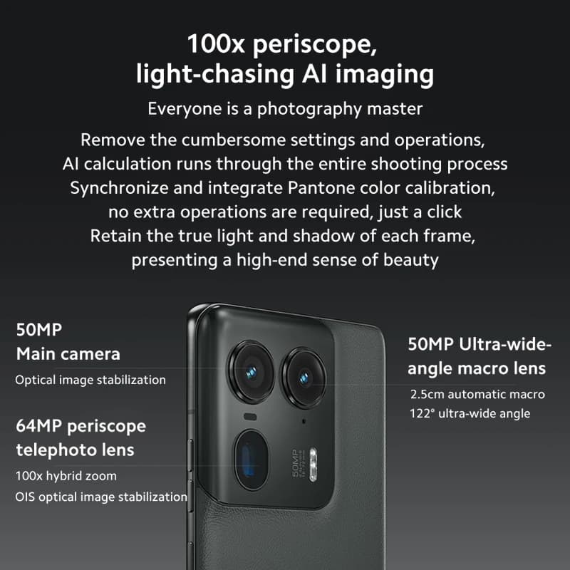 هاتف ذكي Motorola MOTO X50 Ultra، روم عالمي أصلي، معالج Snapdragon 8s Gen3، كاميرا 50MP، شاشة POLED 6.7 بوصة، معدل تحديث 144Hz، شحن لاسلكي - 5