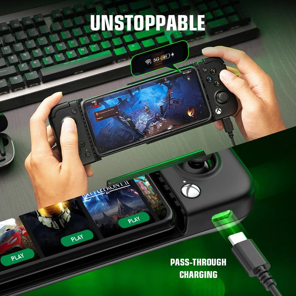 جيم سير X2 برو يد تحكم للهواتف أندرويد وXbox متوافقة مع xCloud وSTADIA وجيفورس ناو ولونا - 5