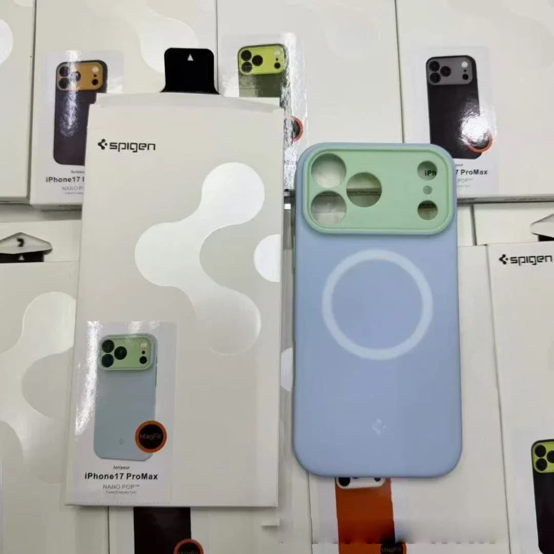 غطاء Spigen لهاتف آيفون 17 برو ماكس، 17 برو تغطية كاملة مقاوم للصدمات غطاء واقي من المطاط الناعم مع غلاف مغناطيسي ناعم - 3
