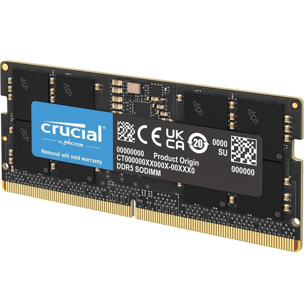 ذاكرة كمبيوتر محمول DDR5 من Crucial، 16GB، 8GB، 32GB، 4800، 5600MHz، PC5-38400، 44800، غير ECC، 262Pin، SODIMM، لـ Intel و AMD - 3