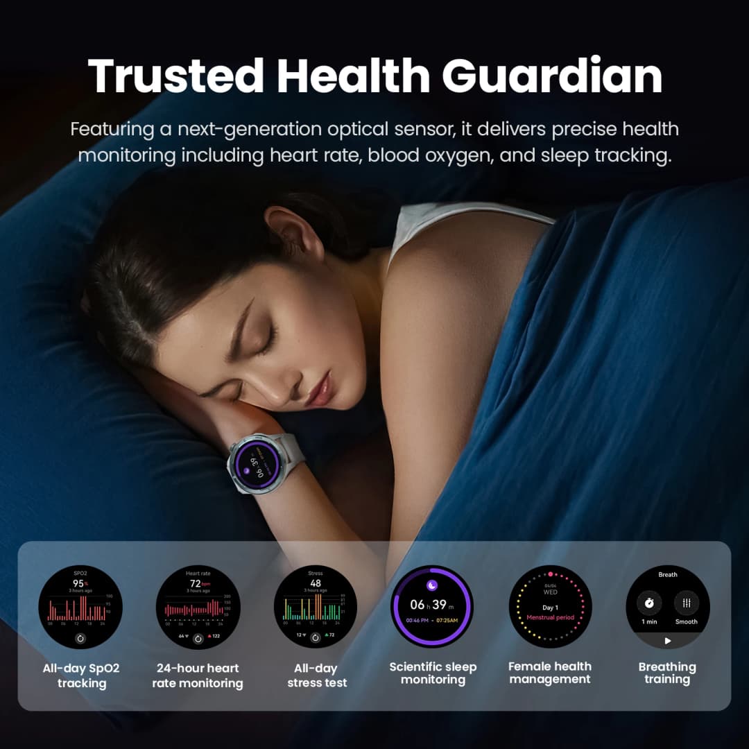 HAYLOU Solar Neo Smart Watch 1.53'' HD Display Bluetooth Call 24H Health Monitoring Smartwatchs Men Women Smart Sport Watchs - 4