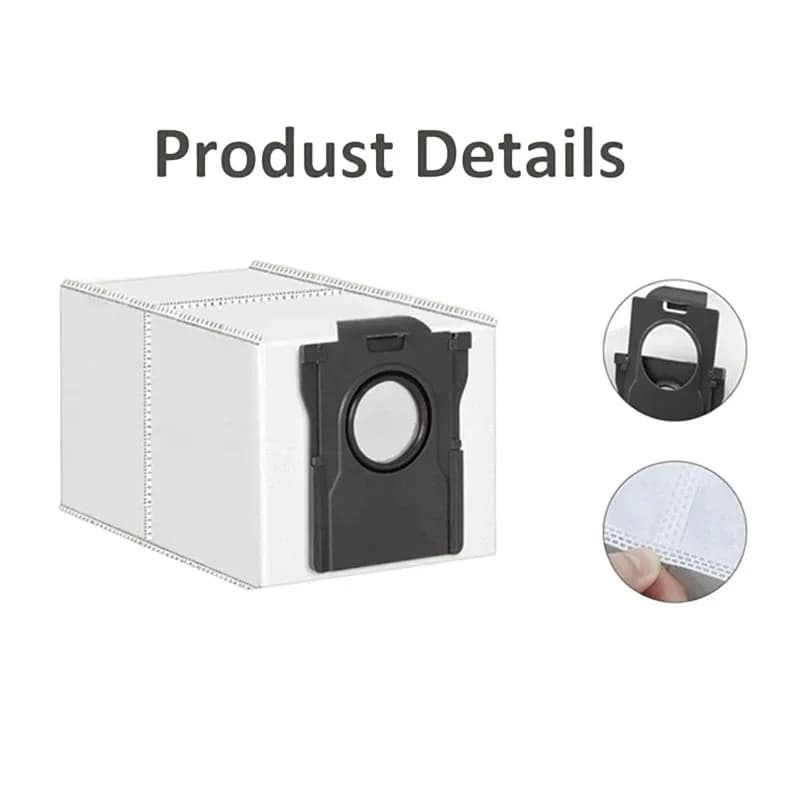 Original Dreame Dust Collection Bag for L10s Pro Ultra/X40 Ultra/X30 Ultra/S20 Ultra/L10s Ultra Gen2/L40 Ultra(3-Pack) - 4