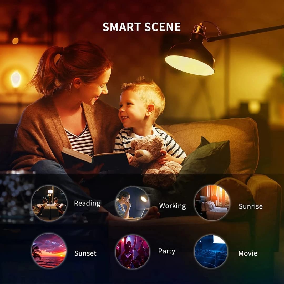 مصباح ليد ذكي Yeelight W3 E26 اتصالي واي فاي 850lm/900lm تحكم بالتطبيق لمنزل mi وأليكسا وجوجل وسمارت ثينجز وIFTTT - 6