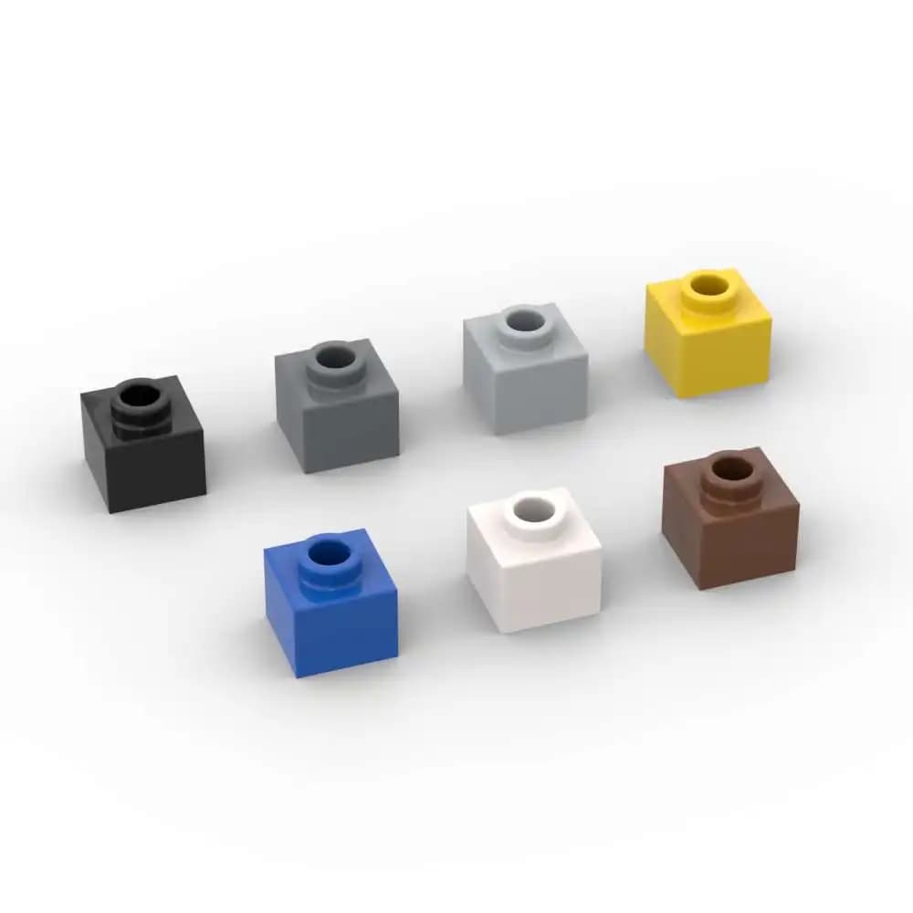 مجموعة مكعبات بناء معدلة MOC 10 قطع 86996، مقاس 1x1x2/3، مع طوبات مفتوحة، لعبة تعليمية لتقوية المهارات اليدوية، هدية عيد ميلاد للأطفال