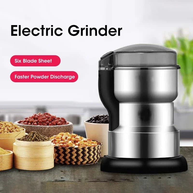 مطحنة كهربائية 400W للقهوة والمطبخ، حبوب، رقائق، مكسرات، توابل، حبوب، آلة طحن متعددة الوظائف لطحانات القهوة المنزلية - 3