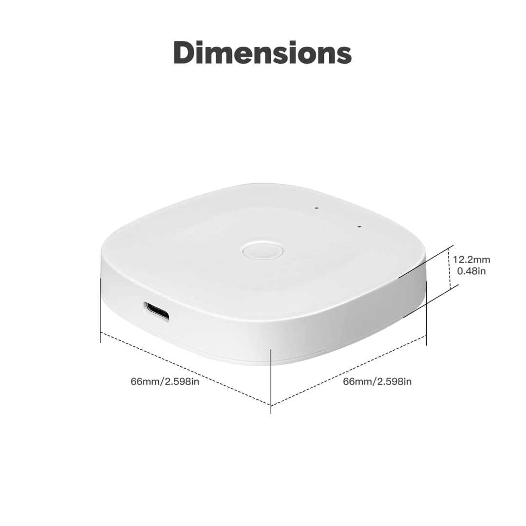 مركز بوابة MOES Tuya الذكي ZigBee Bluetooth متعدد الأوضاع طاقة Type-C أتمتة منزلية لاسلكية يعمل مع Alexa وGoogle Home - 6