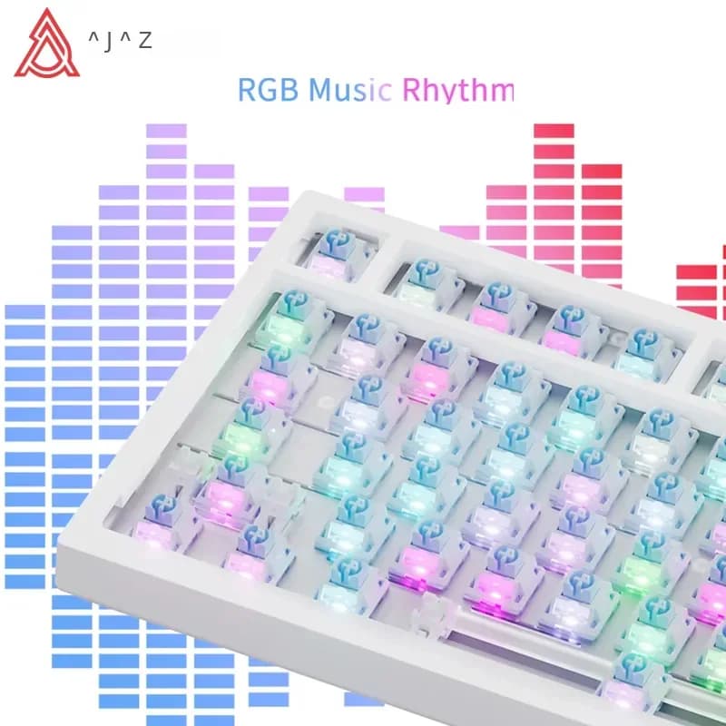 لوحة مفاتيح ميكانيكية للألعاب AJAZZ AK820 / AK820Pro 75% 82 مفتاحًا سلكية أحادية الوضع/لوحة مفاتيح ألعاب لاسلكية تعمل بالبلوتوث لأجهزة الكمبيوتر المحمول - 2