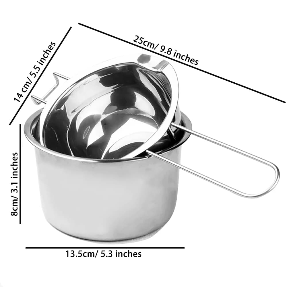 Candle Making Pouring Pot High Quality Stainless Steel Double Boiler Wax Melting Pot DIY Candle Making Starter Kit For Beginer - 3