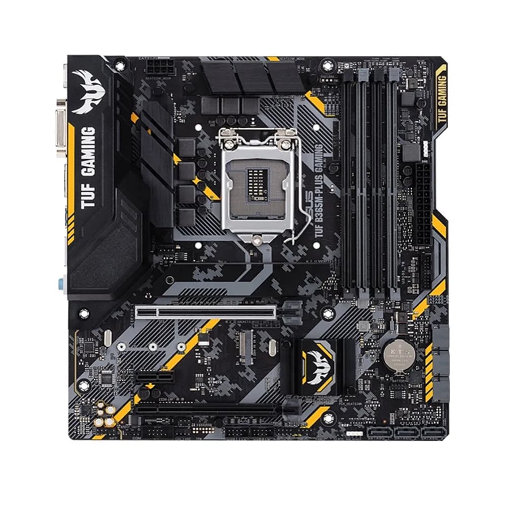 لوحة أم ASUS TUF B365M-PLUS GAMING بسعة 64 جيجابايت، ومقبس LGA 1151، وذاكرة DDR4، وMicro ATX B365، مختبرة 100% وتعمل بشكل كامل