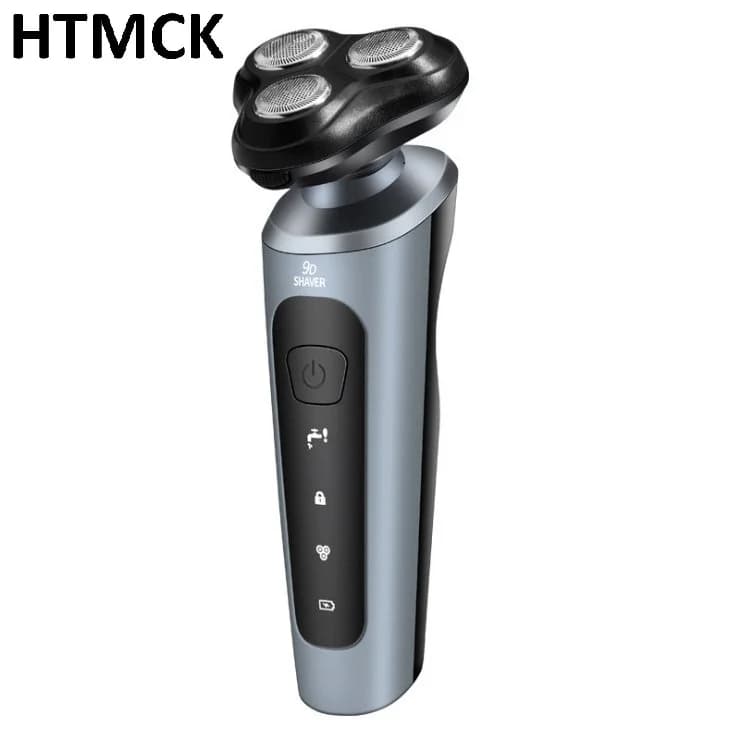 ماكينة حلاقة كهربائية مقاومة للماء، HTMCK للحلاقة الرطبة والجافة، شحن USB، محمولة للسفر ورحلات العمل والاستخدام المنزلي اليومي