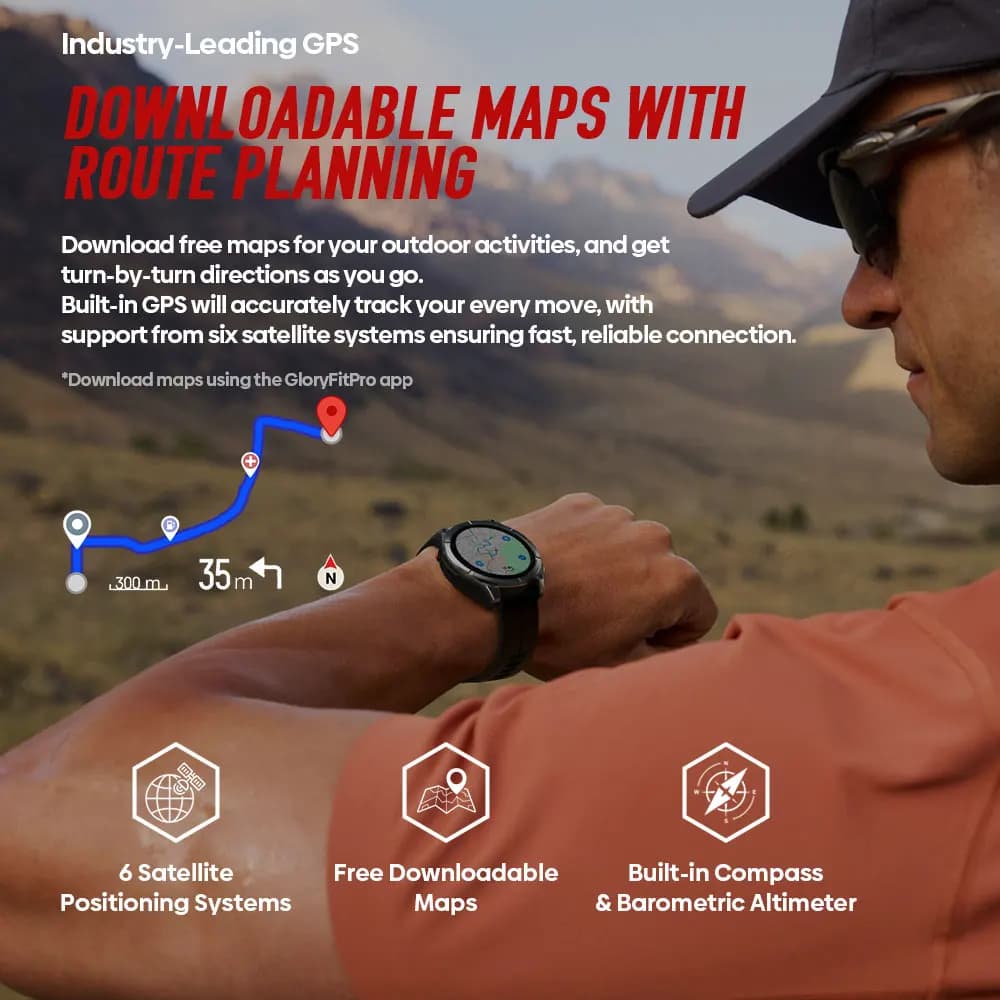 ساعة Zeblaze Stratos 4 Pro الذكية بنظام GPS، شاشة AMOLED مقاس 1.43 بوصة، كشاف مزدوج اللون، تخزين الموسيقى، أكثر من 170 وضع تمرين - 4