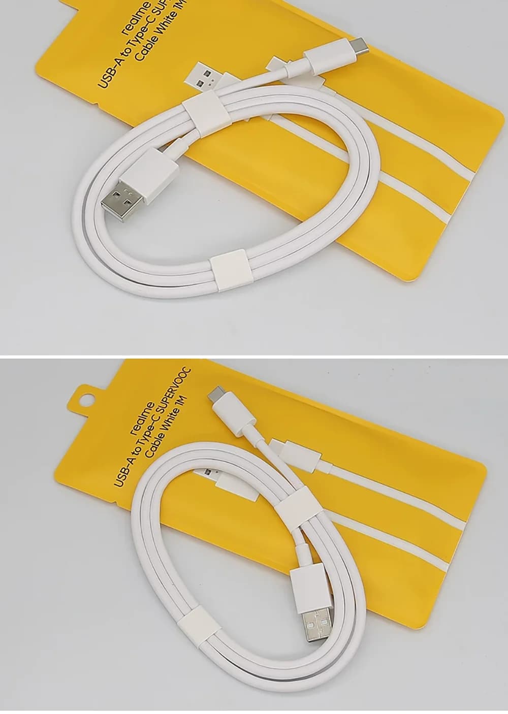 كابل Realme 12A الأصلي USB A إلى USB C، متوافق مع SuperVOOC 240W/150W/120W لهواتف Realme GT 8/7/6 Pro/Neo 6se - 3