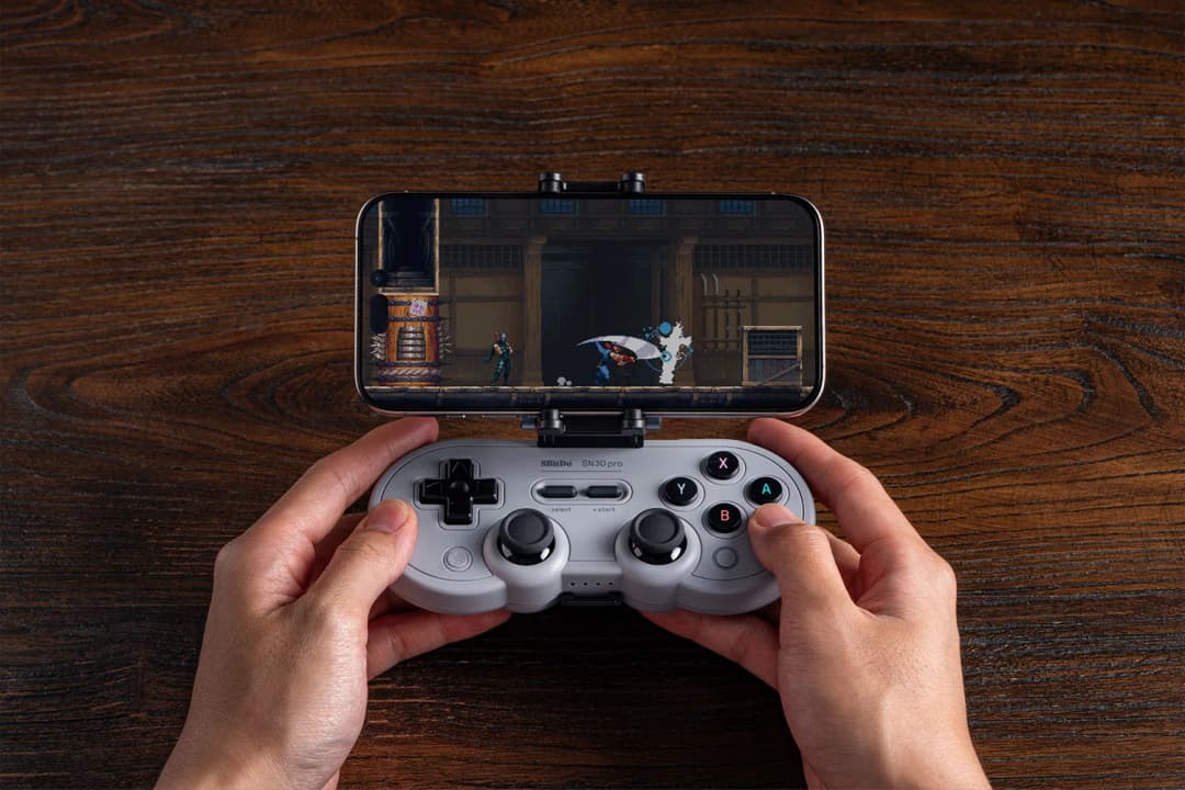 8BitDo حامل مشبك هاتف محمول قابل للتعديل لوحدة تحكم الألعاب لملحقات 8BitDo SN30 Pro SF30 Pro - 5