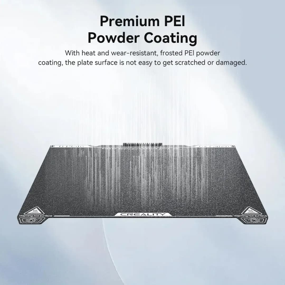 لوحة بناء رسمية من Creality K1C، ورقة PEI، منصة فولاذية مرنة وقابلة للإزالة لطابعات Ender 3S1/3S1 Pro/3V2 Neo/3V3 SE/KE K1 - 4