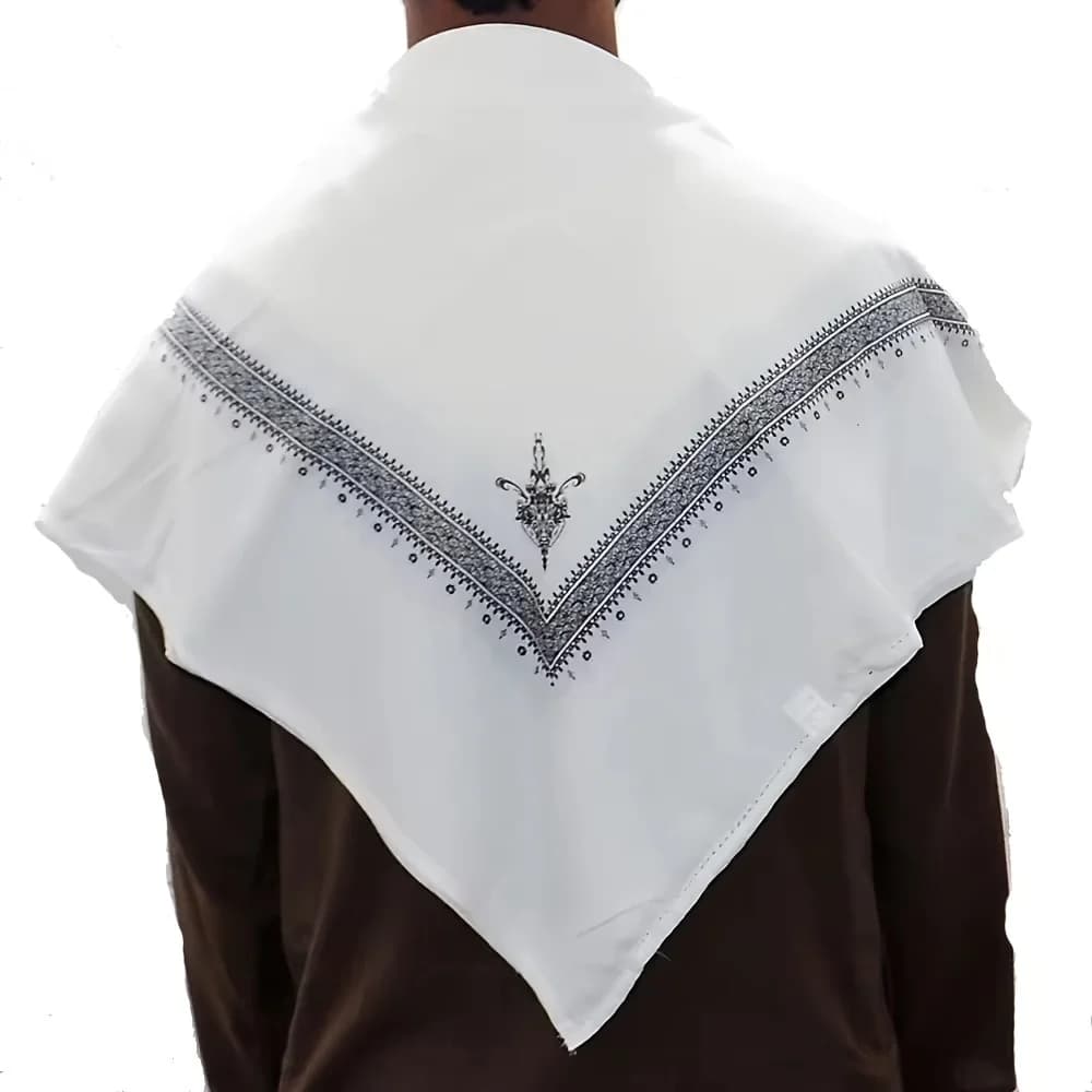2025 Trendy Ethnic Prayer Scarf - Men's Fashion Polyester Stole for Ramadan and Religious Ceremonies - 4