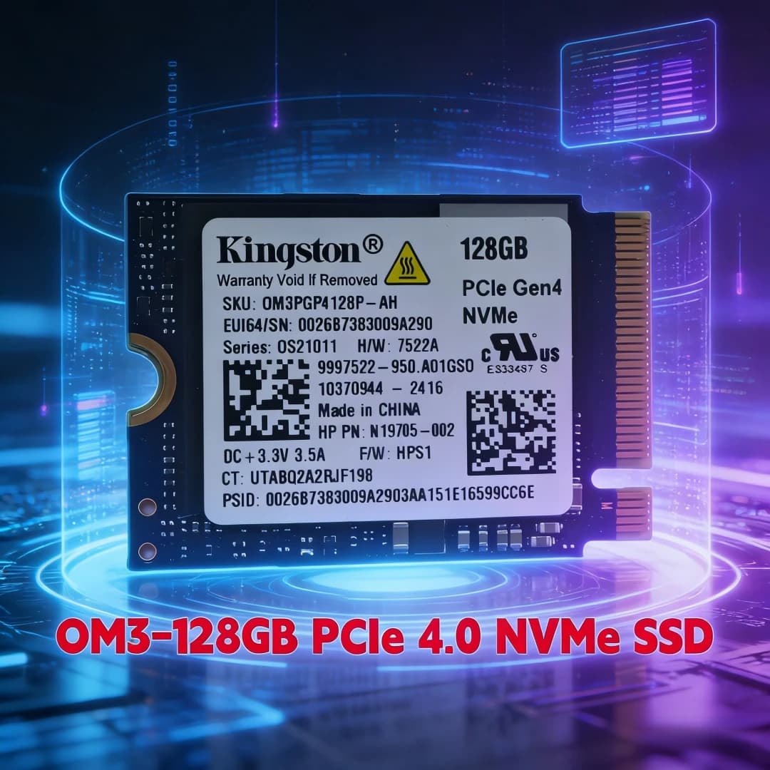 كينجستون OM3 128 جيجابايت PCIe 4.0 و OM3 256 جيجابايت PCIe 3.0 لألعاب M.2 2230 NVMe SSD داخلي - متوافق مع Stream Deck واللابتوب والديسكتوب - 2