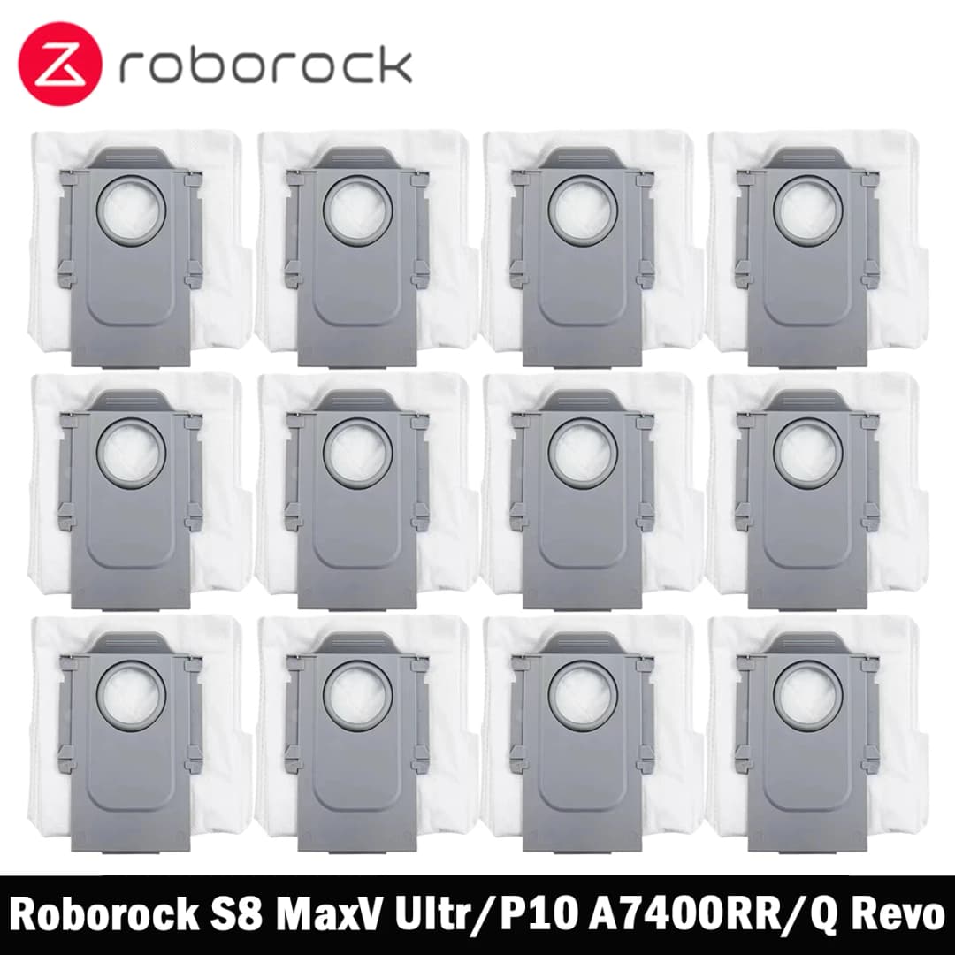 أكياس غبار مكنسة روبوتية Roborock S8 MaxV Ultra / Q Revo / Q Revo MaxV / Q Revo S / Q Revo Pro / Qrevo Curv / Saros 10