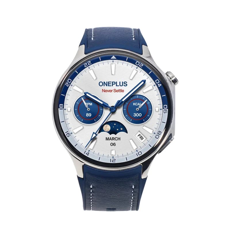 ساعة OnePlus Watch 2 الذكية، الإصدار العالمي، 2 جيجابايت رام، 32 جيجابايت روم، شاشة AMOLED 1.43 بوصة، نظام Google Wear OS 4، GPS مزدوج التردد، NFC - 4
