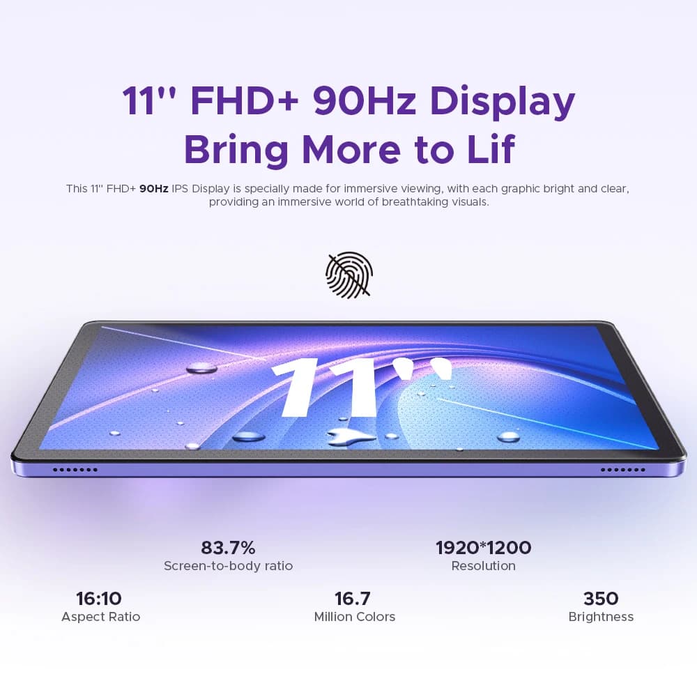 دوغي تاب G6+ كمبيوتر لوحي أندرويد 15 جيميني AI شاشة 11 بوصة مكبرات صوت مزدوجة بطارية 8000 مللي أمبير 8 جيجابايت 256 جيجابايت يدعم Widevine L1 لوحي ذكي - 6