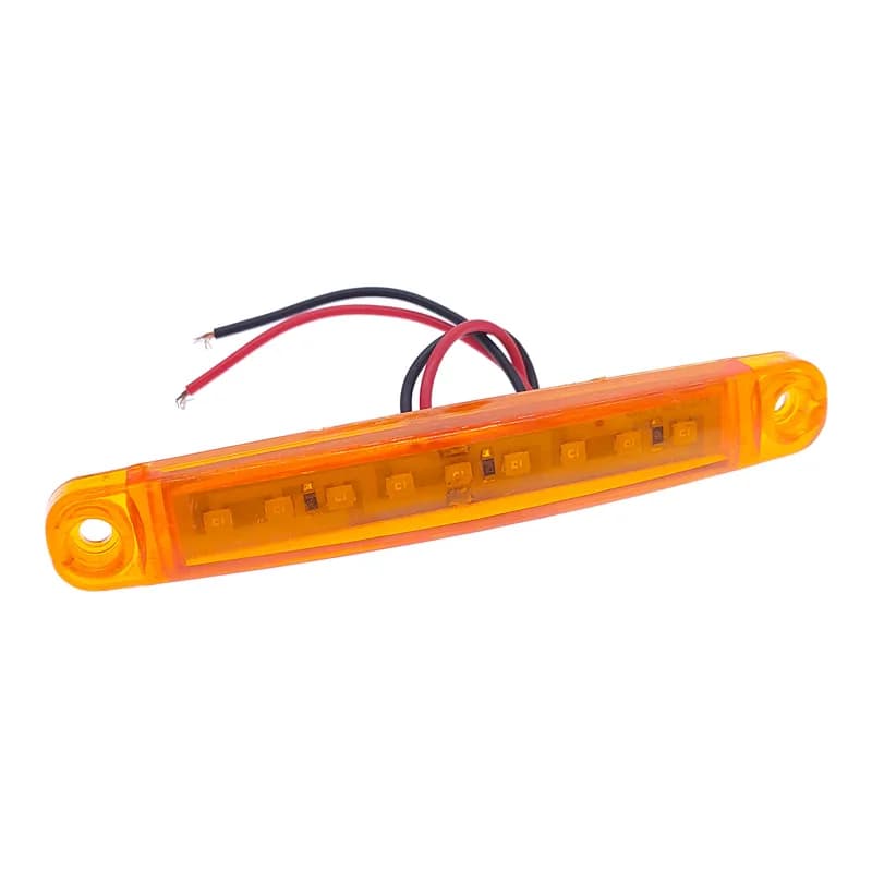 2Pcs Truck Trailer Side Marker Indicators Light Car Signal Brake Rear Warning Tail Clearance Light 9-LED 12V 24V Warning Lamp - 3