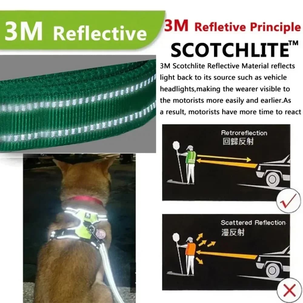 Reflective Adjustable Breathable Vest Chest Strap for Small Medium Large Dogs Pet Dog Harness Cat Puppy Collar Dog Accessoires - 5