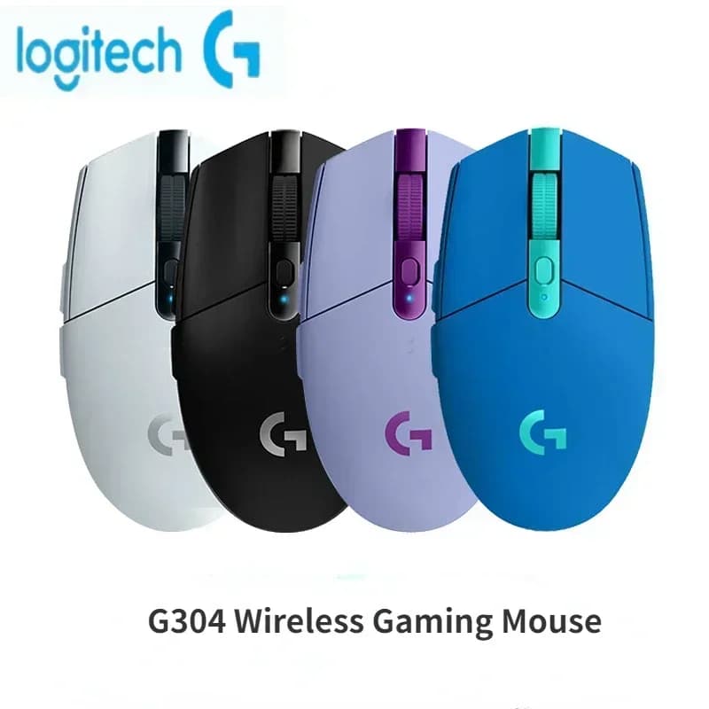 ماوس Logitech (G) G304 G102 لاسلكي بزر ميكانيكي وتصميم مريح للكمبيوتر مع إضاءة RGB للاعبين - 4