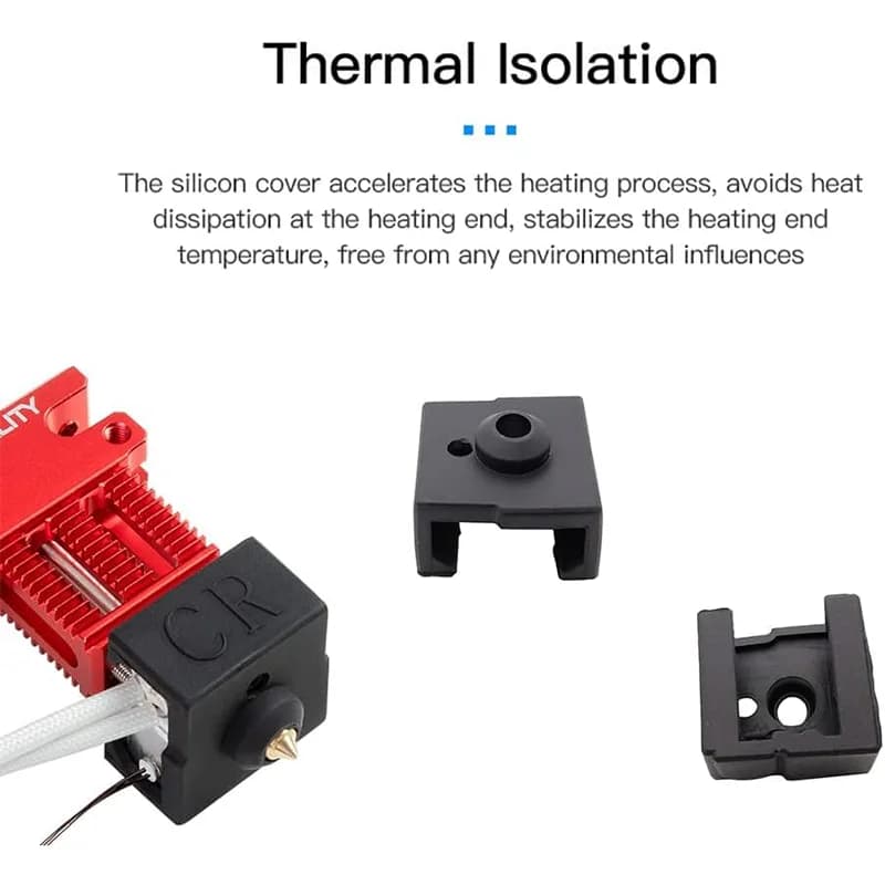 Official Creality Ender 3 V2 Neo Silicone Sock, 5/10PCS 3D Printer Hotend Heater Block Cover  for Ender-3 Max Neo/Ender3 neo - 4