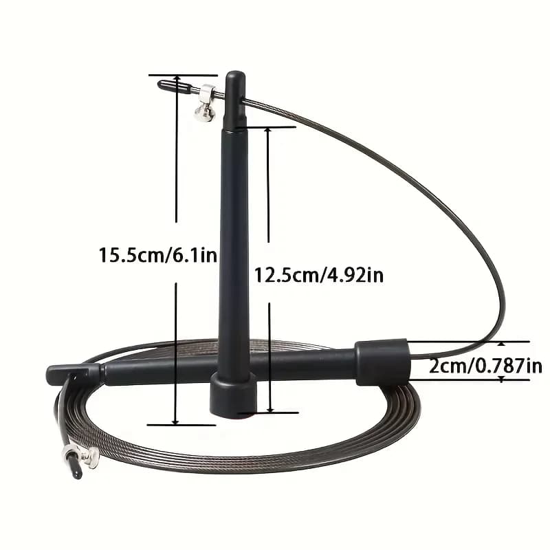 Professional Speed Jump Rope with 360° Swivel Ball Bearings, 3 Meters Adjustable Rope Anti-Skip Handle for Fitness &MMA Training - 2