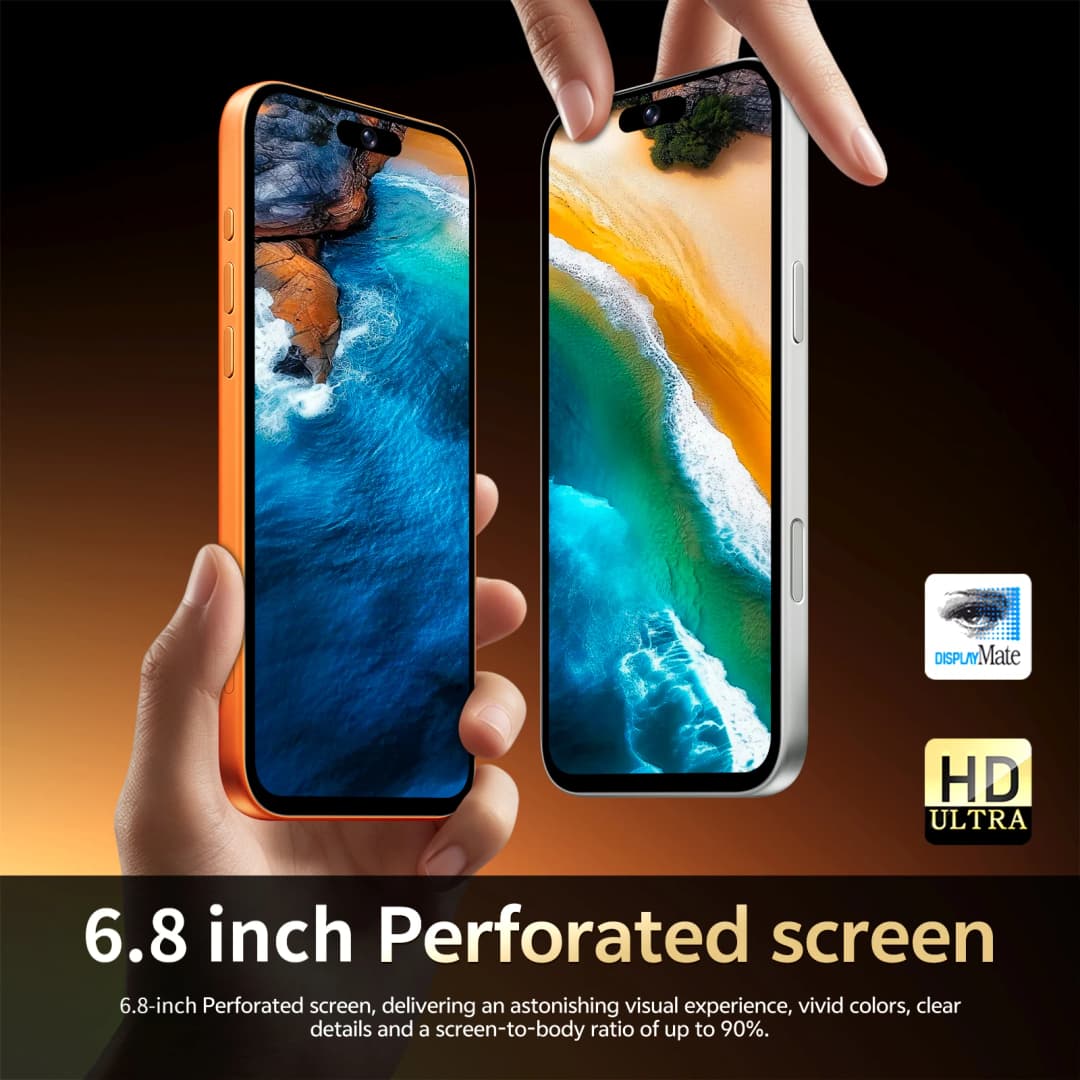 هاتف SURGAZE الجديد عالي الأداء i17 Pro Max بسعة 5000 مللي أمبير، 16 جيجابايت + 1 تيرابايت، شاشة 6.8 بوصة، يدعم 4G و5G، بشريحتين، إصدار عالمي - 4