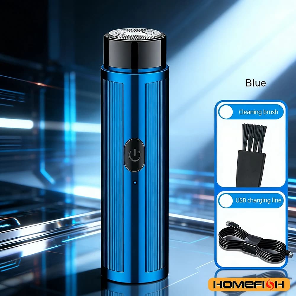 Portable Mini Electric Shaver – Rechargeable, Unisex (Men & Women) & Car-Compatible Grooming Tool - 2