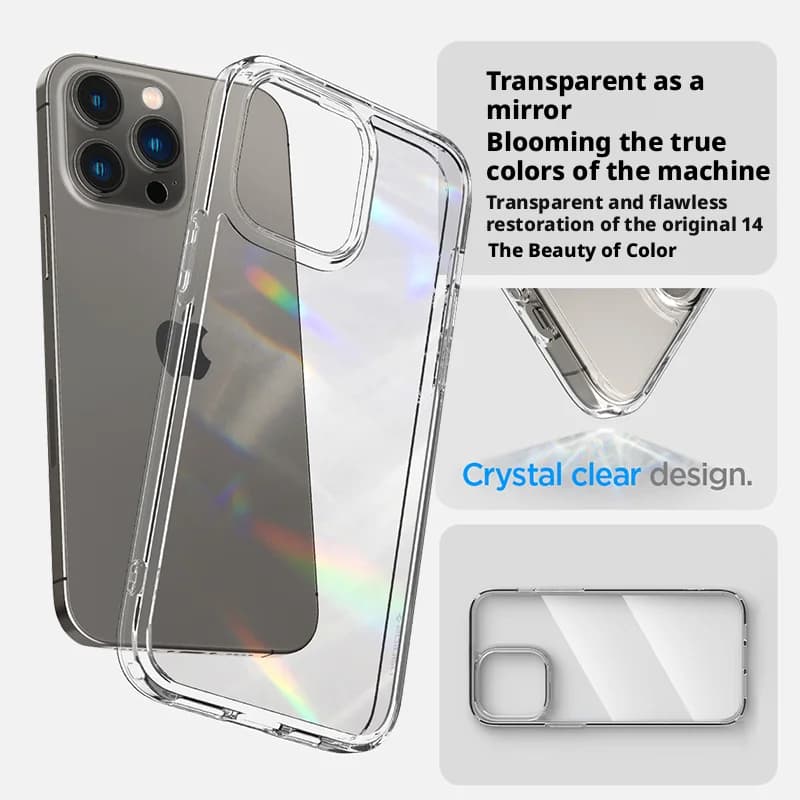 Spigen Ultra Hybrid Case For iPhone 17 Air 12 13 14 15 16 17 Pro Max 16 Plus Ultra-Thin Shockproof Protective Transparent Cover - 3
