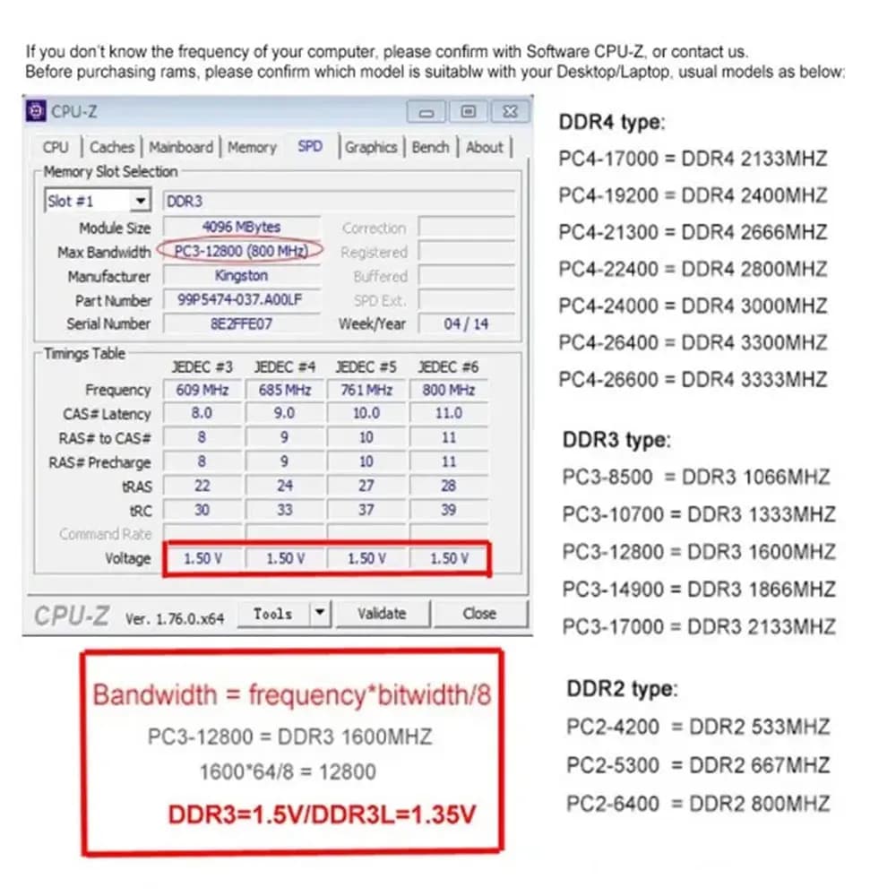 ذاكرة Crucial DDR3 DDR3L DDR2 KVR ذاكرة الوصول العشوائي للكمبيوتر المحمول 2 جيجابايت 4 جيجابايت 8 جيجابايت 667 800 1066 1333 1600 ميجاهرتز SODIMM PC2-5300 PC3-12800 دفتر ملاحظات 1.35/1.5V - 4