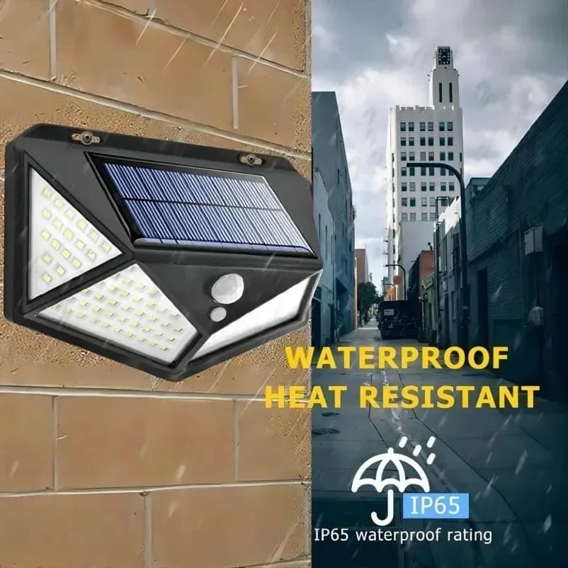 مصباح شمسي متعدد الوظائف، ديكور حديقة خارجي، إضاءة LED تعمل بالطاقة الشمسية، مقاوم للماء، كشاف مع مستشعر حركة - 4