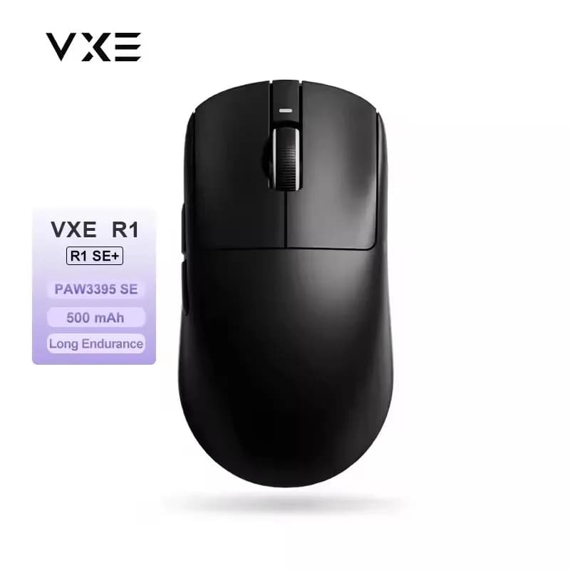 ATK VXE Dragonfly R1 ماوس ألعاب رياضي إلكتروني، عمر بطارية طويل، Paw3395، ماوس بلوتوث خفيف الوزن، مريح، ثلاثي الأوضاع
