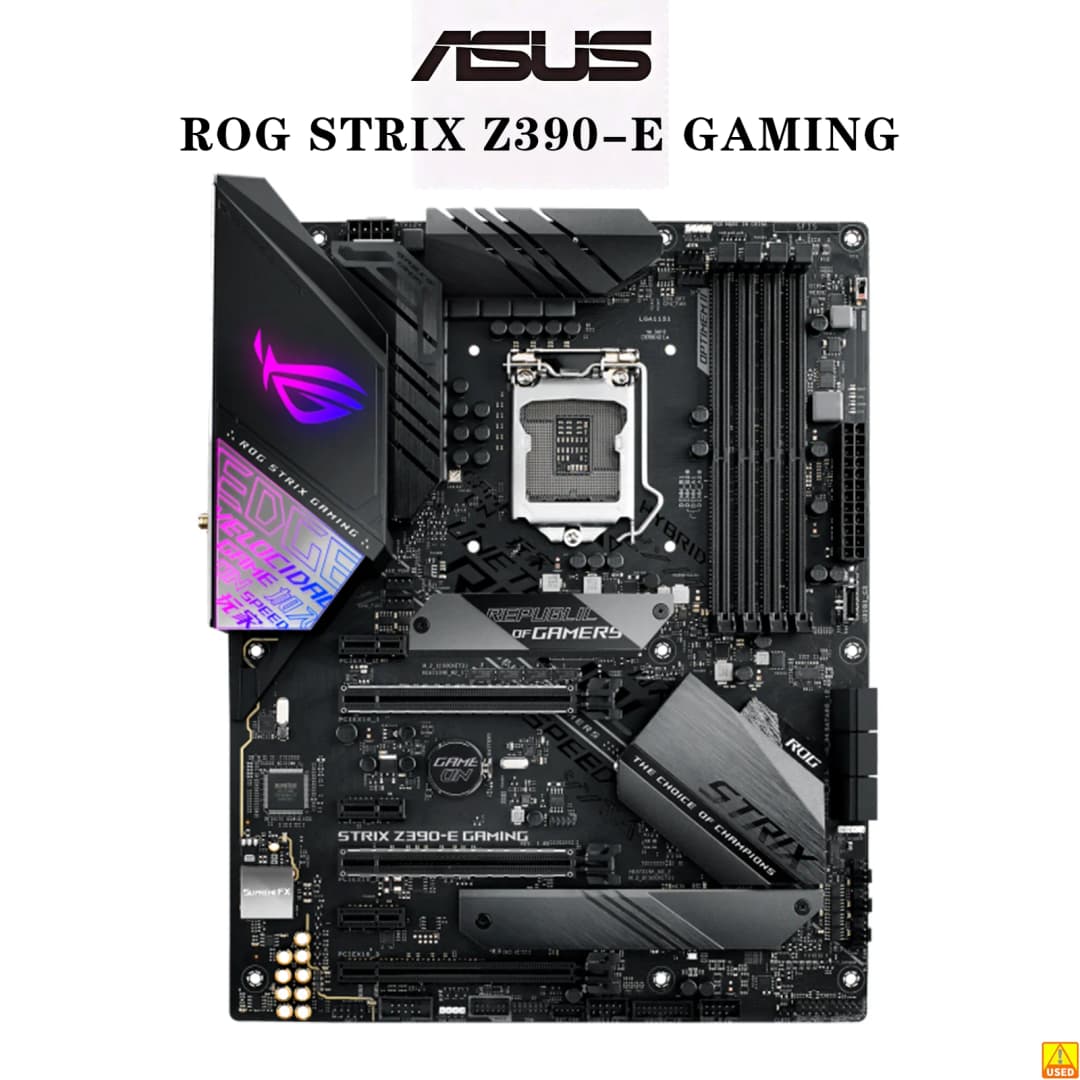 لوحة أم ASUS ROG STRIX Z390-E GAMING مقبس LGA1151 معالج CPU ذاكرة DDR4 4266(OC) شريحة Z390 لوحة رئيسية ATX - 2