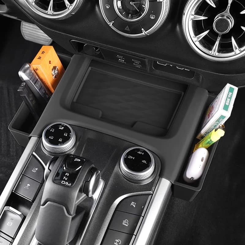 For Great Wall TANK 300 Tank 300 Hybrid Central Control Wireless Charging Silicone Pad Storage Box Modified Interior Accessories - 2