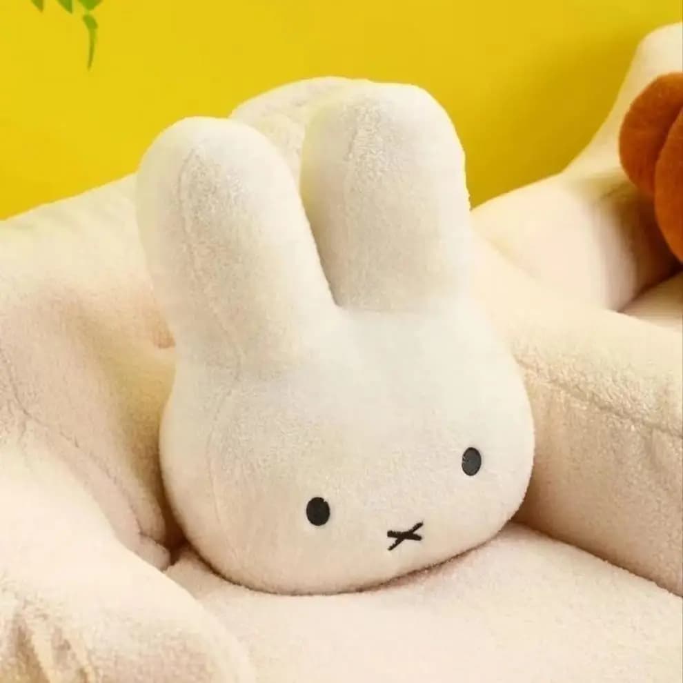 ميفي عيون سوداء لطيف دمية ألعاب من نسيج مخملي Kawaii السرير وسادة لينة مريحة وسادة أريكة وسادة دمى هدايا لفتاة وصبي - 4