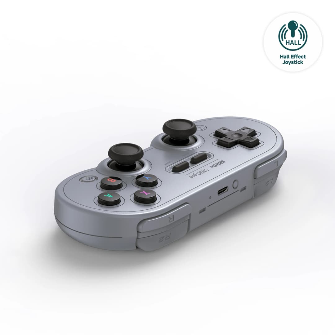 ذراع تحكم بلوتوث 8Bitdo SN30 Pro لجهاز نينتندو سويتش 2، ذراع تحكم لاسلكي لعصا التحكم لأنظمة NS وماك أو إس وأندرويد وستيم وراسبيري باي - 4