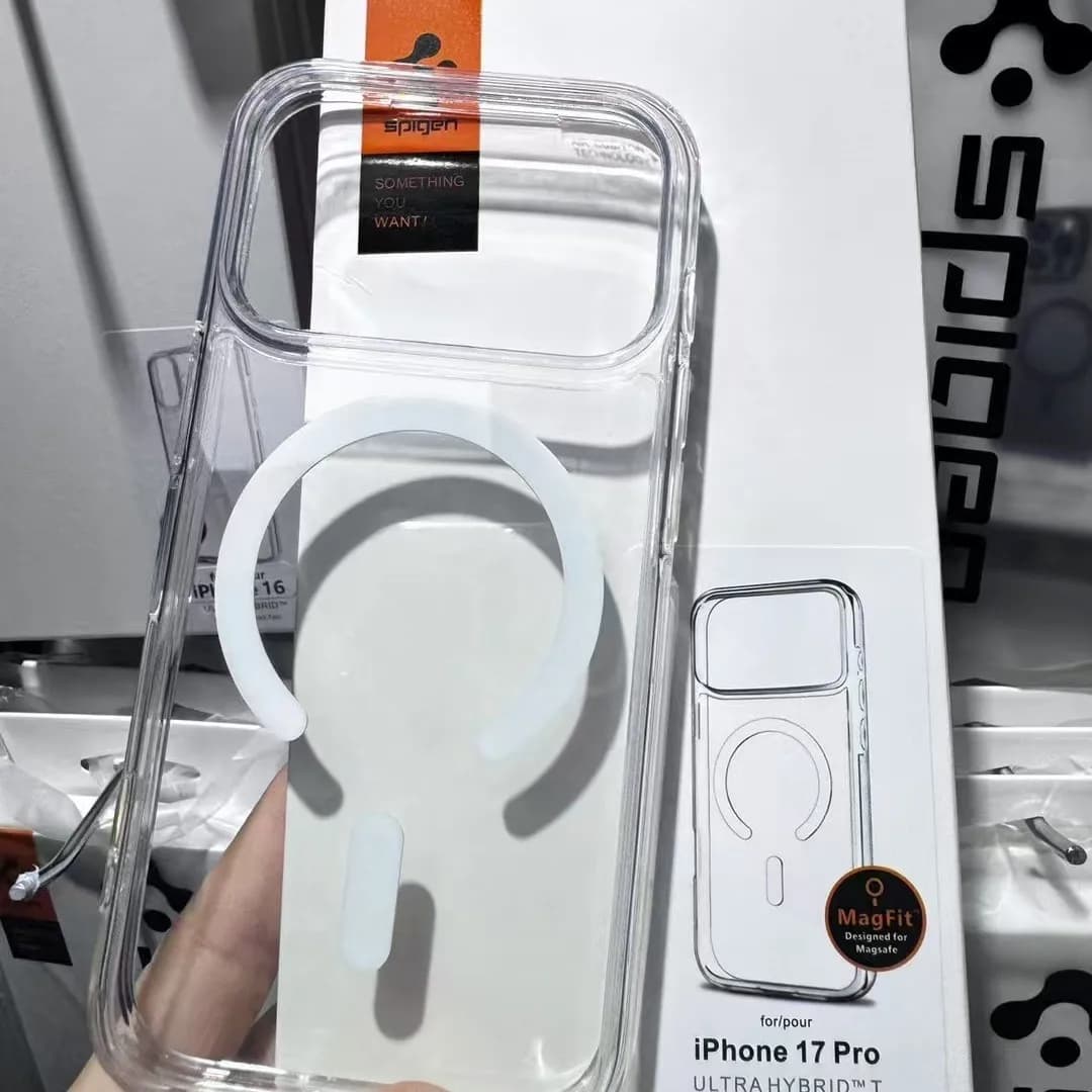 Spigen magnetic transparent phone case for iPhone 17 Promax,17pro Fully shockproof and 2-in-1 - 5