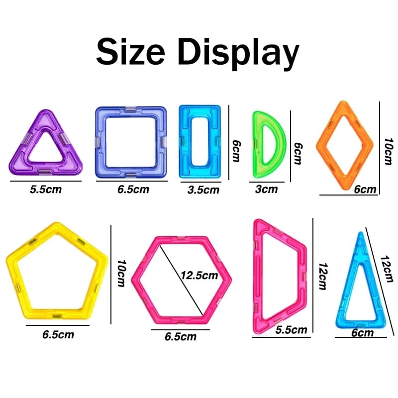 Magnets Toys for Kids Big Size Plus Magnetic Blocks for Children Designer Constructor Set Toys for Boys Building Blocks - 5