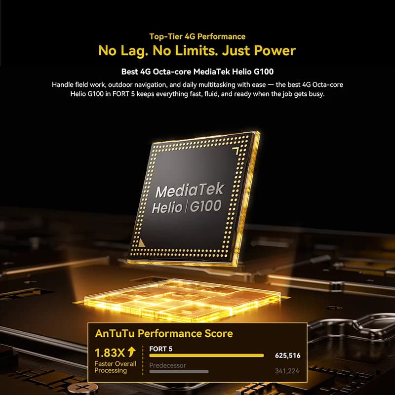 هاتف ذكي متين Blackview Fort 5 بشاشة 6.78 بوصة بدقة 2.4K ومعدل تحديث 120Hz، كاميرا 108 ميجابكسل، مقاوم للماء والغبار IP68&IP69K - 3