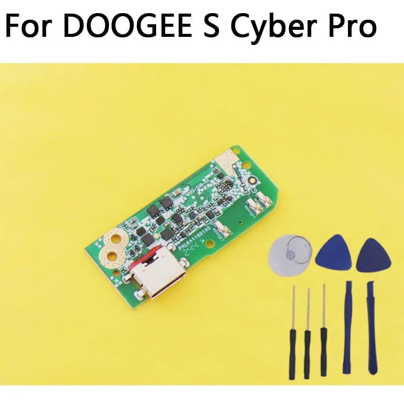 New Original DOOGEE S Cyber Pro USB Board Base Dock Charging Charge Port Board Microphone For DOOGEE S Cyber Pro Smart Phone